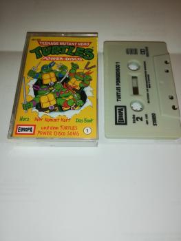Teenage Mutant Hero Turtles Power Disco Weiß mit Schwarzen Druck 491030 Europa(Gelbes Cover)